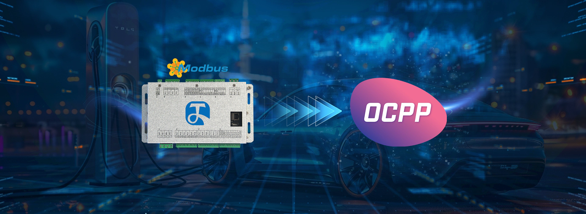 Simple charging motherboard conversion OCPP protocol