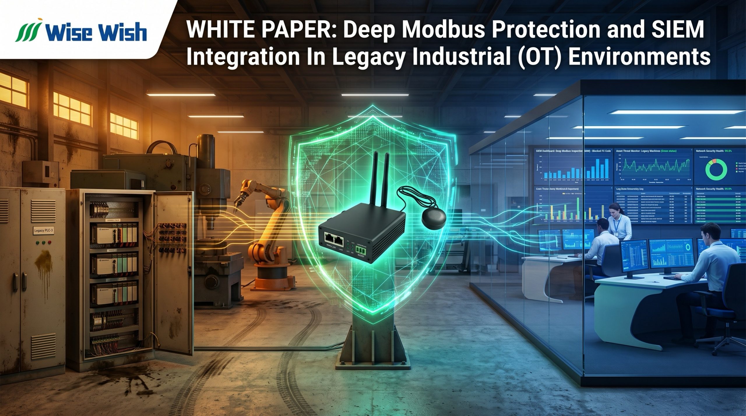 White Paper: Deep Protection for Modbus and SIEM Integration in Legacy Industrial (OT) Environments